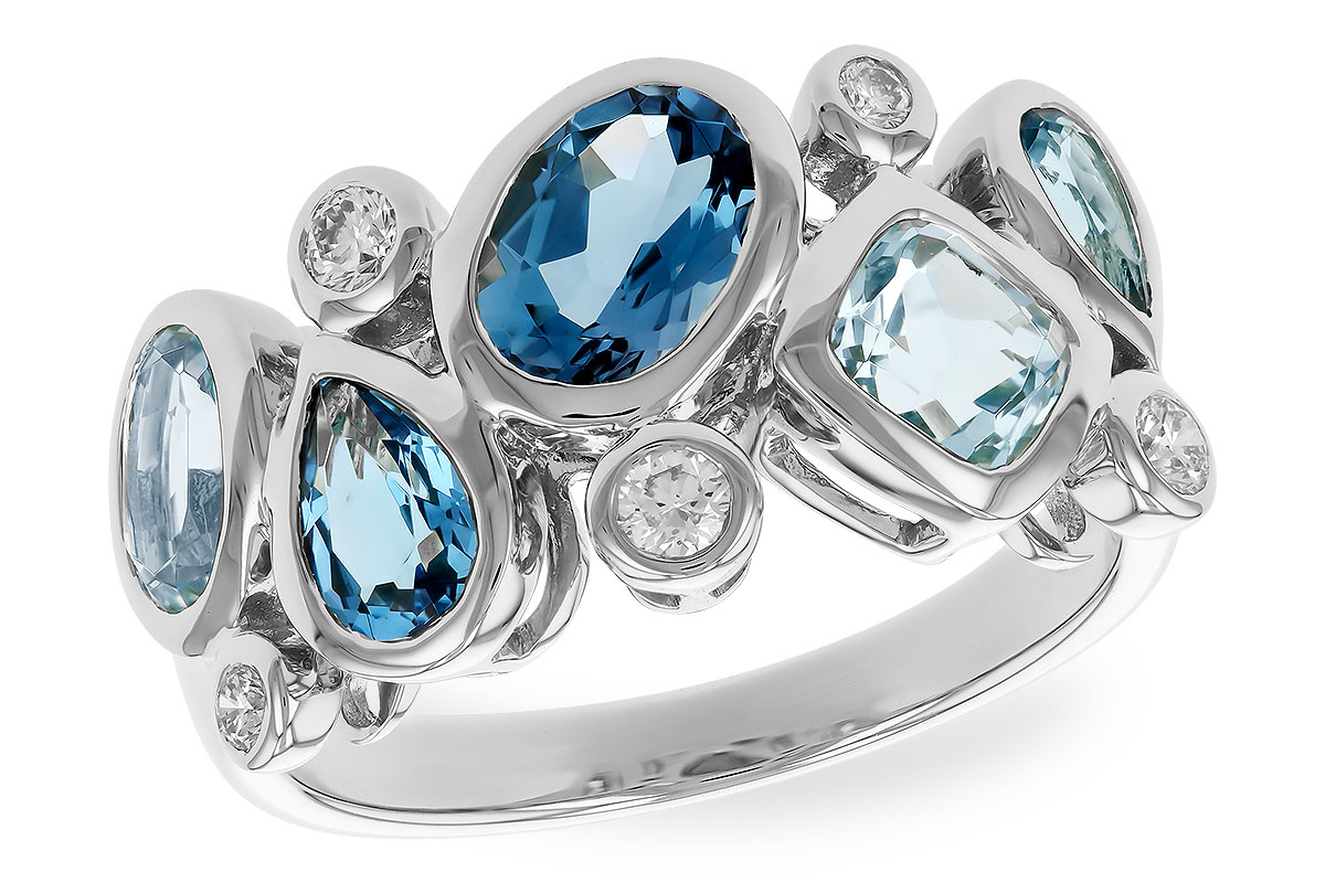 H310-42548: LDS RG 2.57 BLUE TOPAZ TW 2.75 TGW