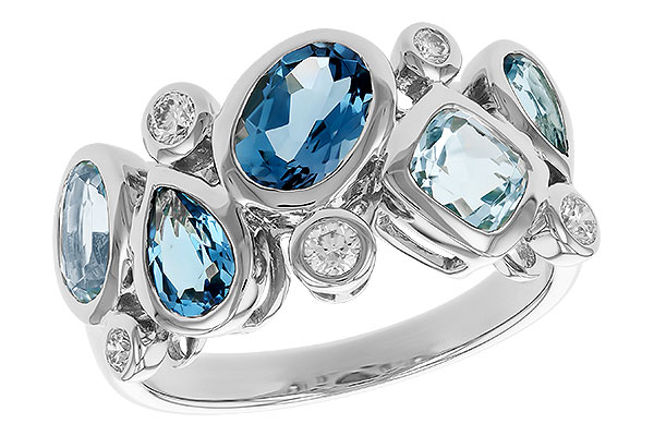 H310-42548: LDS RG 2.57 BLUE TOPAZ TW 2.75 TGW