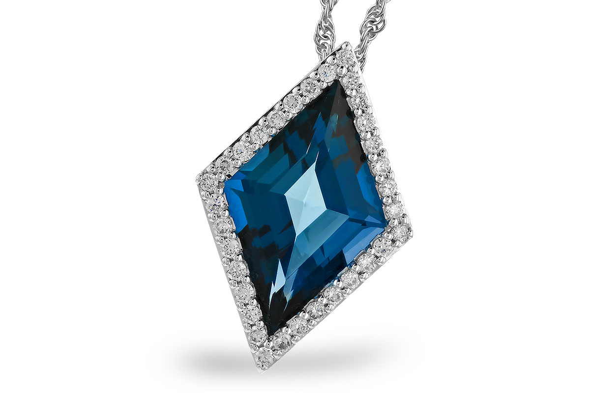 H310-43521: NECK 3.04 LONDON BLUE TOPAZ 3.20 TGW