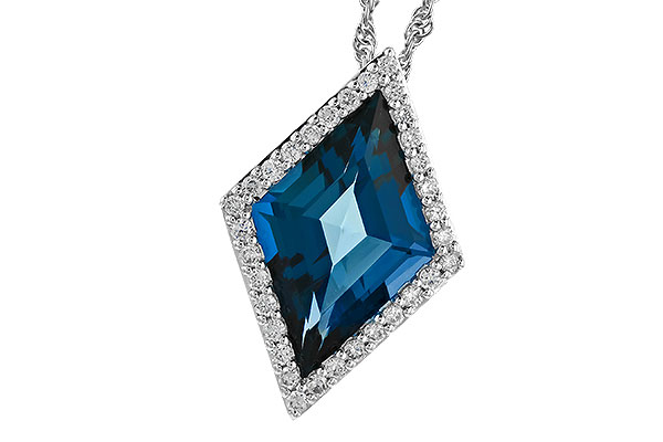 H310-43521: NECK 3.04 LONDON BLUE TOPAZ 3.20 TGW