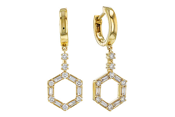 H311-28930: EARRINGS .23 BAG .60 TW