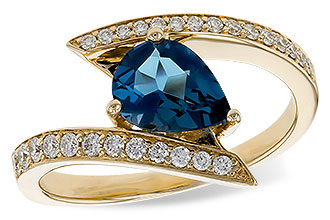 H311-28939: LDS RG 1.04 LONDON BLUE TOPAZ 1.28 TGW (8x6MM)