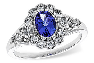 H311-28966: LDS RG .80 TANZANITE 1.20 TGW (7x5MM OV)