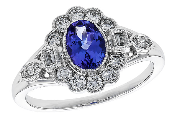 H311-28966: LDS RG .80 TANZANITE 1.20 TGW (7x5MM OV)