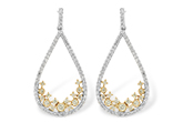 K224-08002: EARR .31 YELLOW DIAS .75 TW