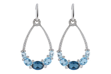 K224-94402: EARR 3.75 BLUE TOPAZ 4.17 TGW