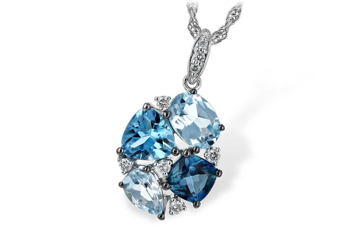 K225-83457: NECK 2.60 BLUE TOPAZ 2.70 TGW