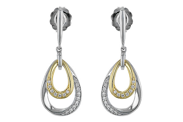 K225-88048: EARRINGS .12 TW