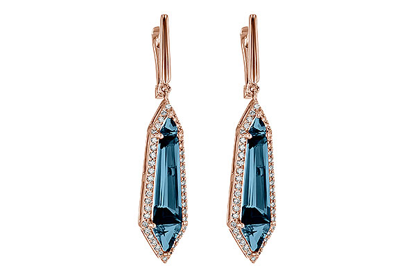 K226-76193: EARR 5.25 LONDON BLUE TOPAZ 5.67 TGW