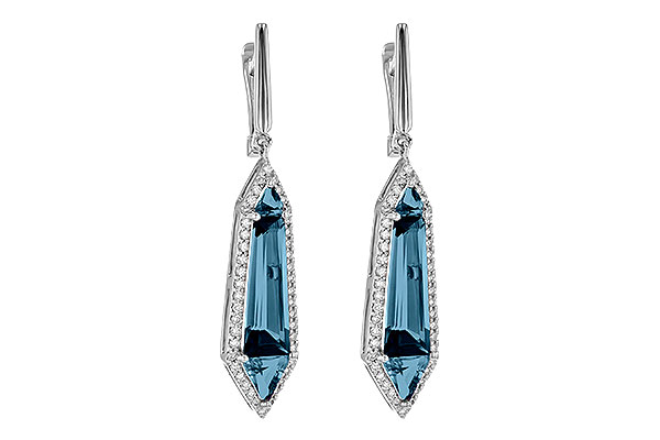 K226-76193: EARR 5.25 LONDON BLUE TOPAZ 5.67 TGW