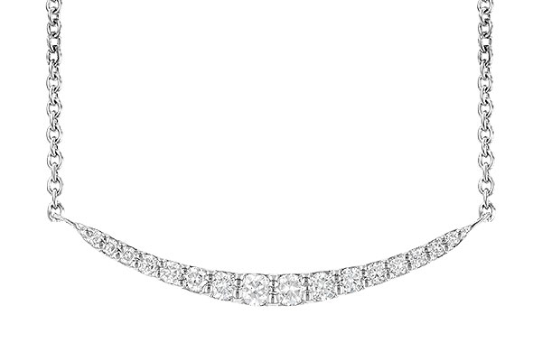 K226-78084: NECKLACE .20 TW (16 STONES)