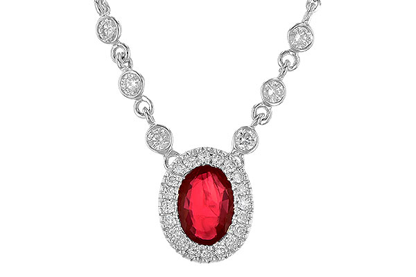 K226-79830: NECK .70 RUBY .94 TGW (17")