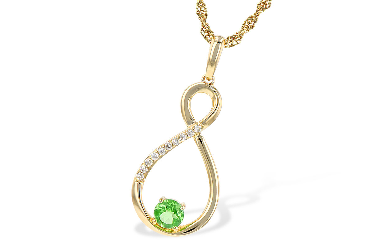 K226-80784: NECK .25 GREEN GARNET .30 TGW