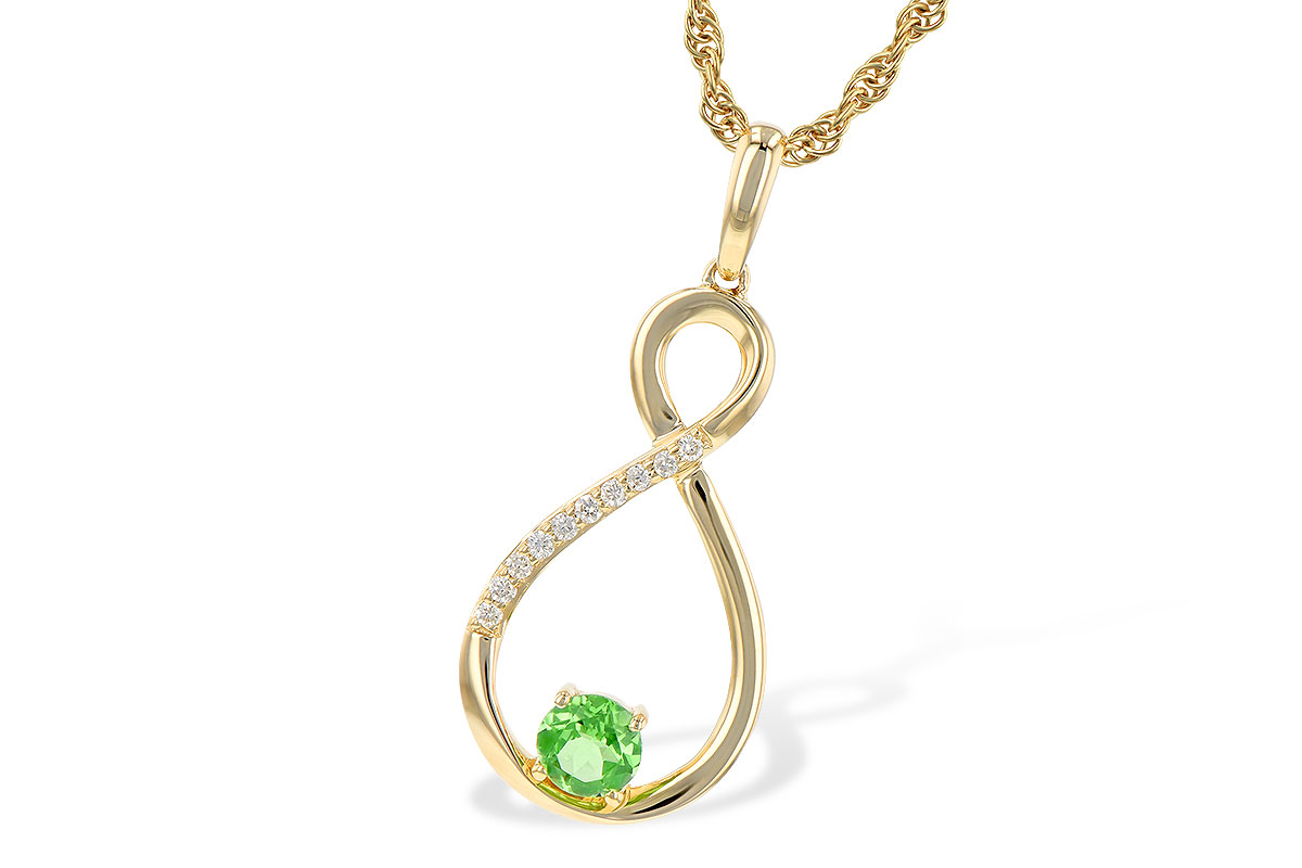 K226-80784: NECK .25 GREEN GARNET .30 TGW