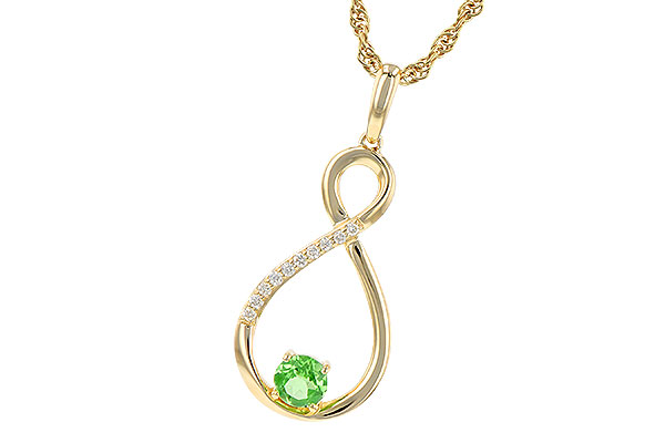 K226-80784: NECK .25 GREEN GARNET .30 TGW