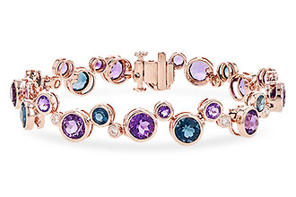 K309-52566: BRACELET 13.90 SEMI-PREC 14.20 TGW