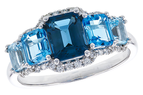 K310-39893: LDS RG 2.15 TW BLUE TOPAZ 2.30 TGW