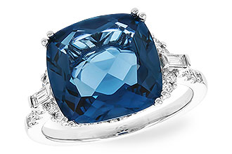 K310-40802: LDS RG 9.00 LONDON BLUE TOPAZ 9.25 TGW (12MM LBT)