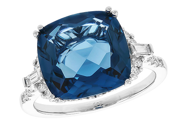 K310-40802: LDS RG 9.00 LONDON BLUE TOPAZ 9.25 TGW (12MM LBT)