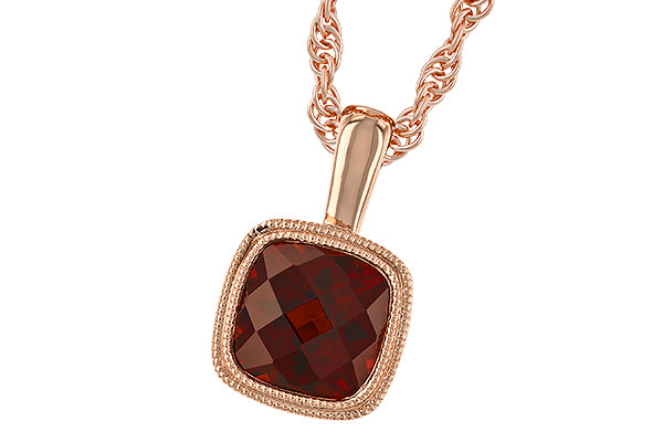 K310-42630: NECKLACE 1.22 CT GARNET