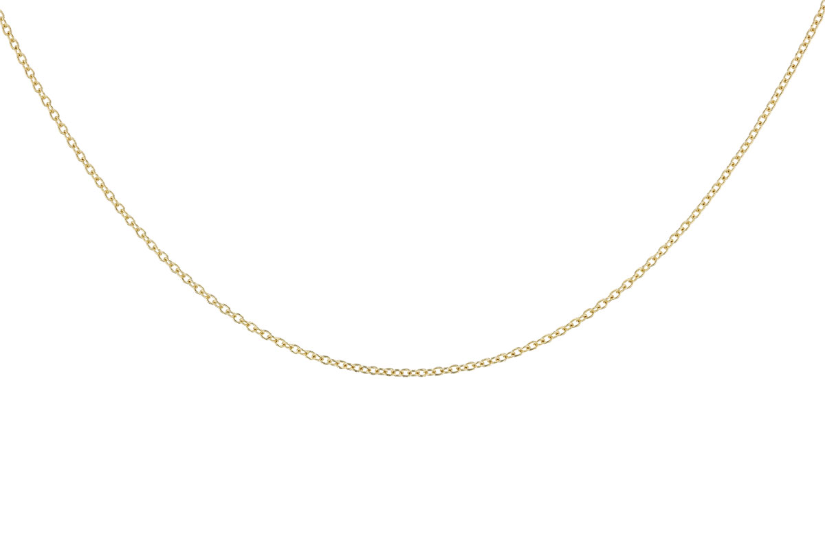 K310-43484: CABLE CHAIN (20IN, 1.3MM, 14KT, LOBSTER CLASP)