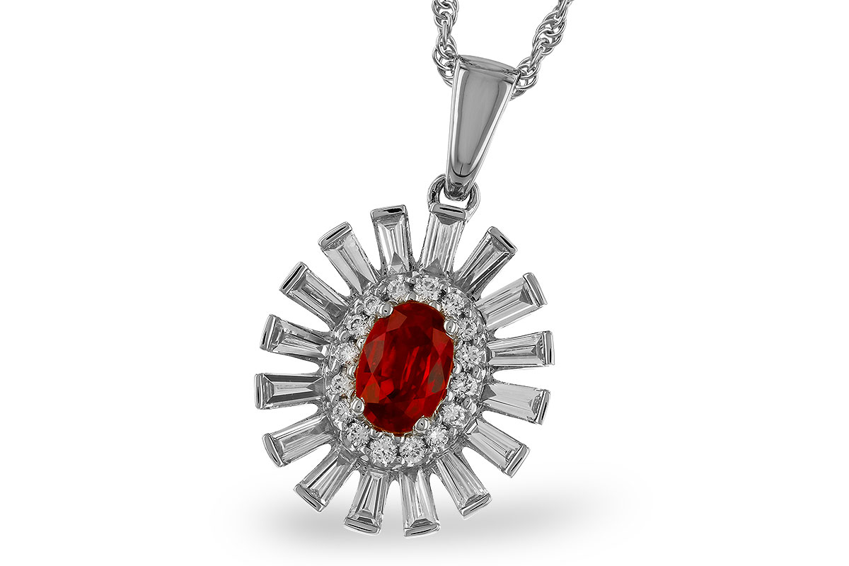 K310-44393: NECK .58 RUBY TW 1.10 TGW (6x4MM RUBY)