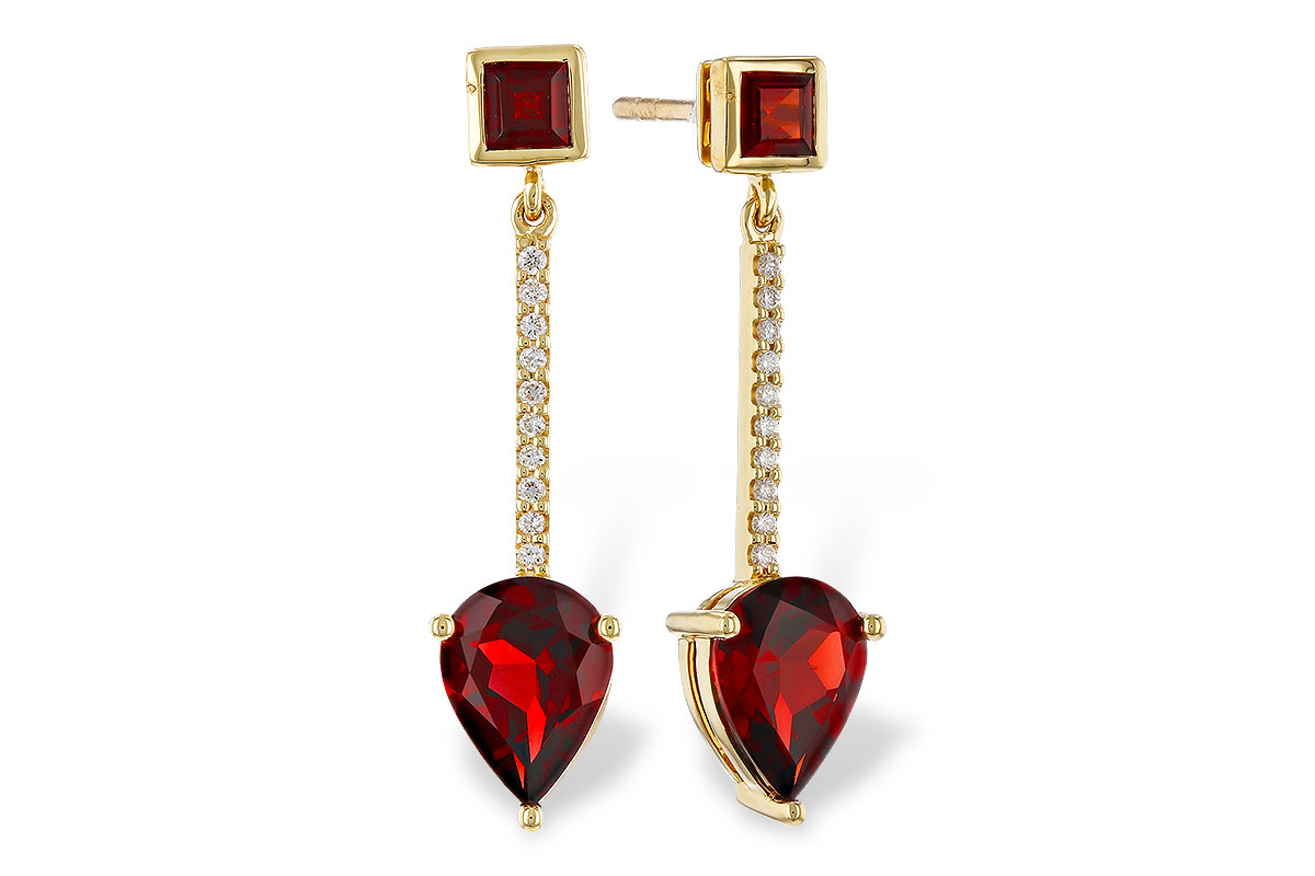 K311-29830: EARRINGS 2.70 TW GARNET 2.77 TGW