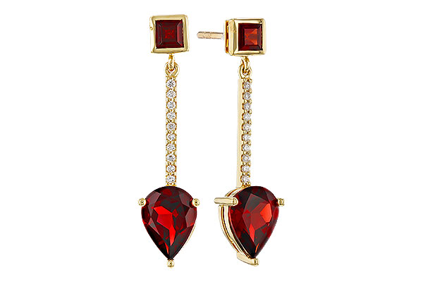 K311-29830: EARRINGS 2.70 TW GARNET 2.77 TGW