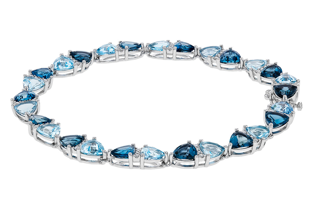 K311-29875: BRACELET 12.20 BLUE TOPAZ 12.50 TGW (7")