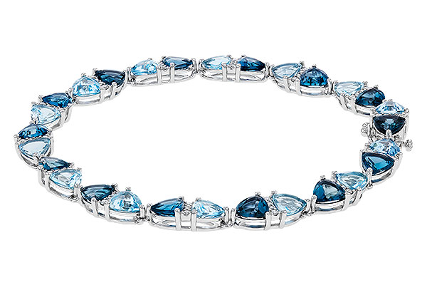 K311-29875: BRACELET 12.20 BLUE TOPAZ 12.50 TGW (7")