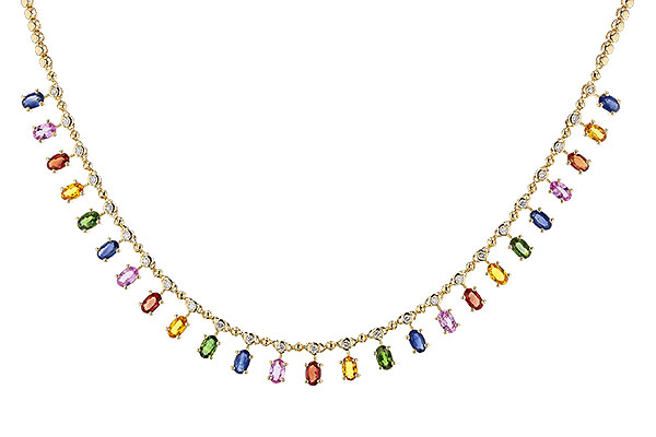 K311-31657: NECK 6.75 MULTI-COLOR SAPP 7.21 TGW (17.25")