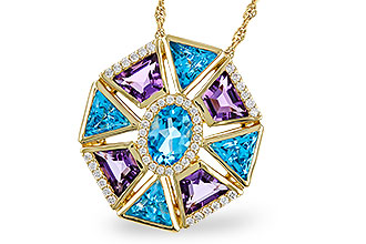 K311-31675: NECKLACE 4.47 SEMI-PREC (BT & AMY) 4.65 TGW