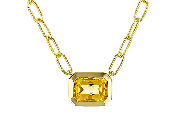 K311-33521: NECKLACE .86 CITRINE (18")