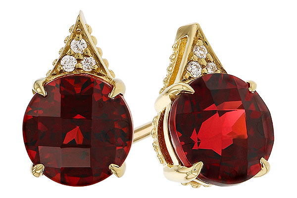 K311-34384: EARR 2.08 TW GARNET 2.10 TGW (6MM RD)