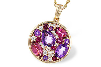 K311-34448: NECK 1.83 TW SEMI-PRECIOUS (P.TOUR, AMY) 2.00 TGW