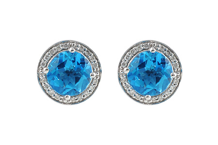L224-03539: EARR 4.22 BLUE TOPAZ 4.41 TGW