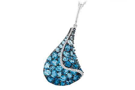 L224-05311: NECK 4.81 BLUE TOPAZ 4.94 TGW