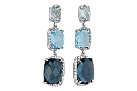 L224-98048: EARR 12.37 BLUE TOPAZ 12.66 TGW