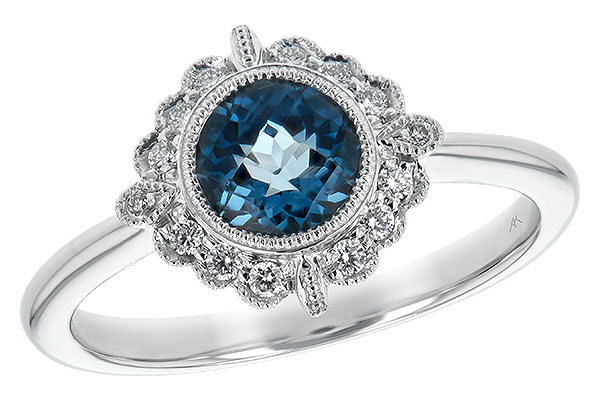 L225-83484: LDS RG .93 BLUE TOPAZ 1.05 TGW