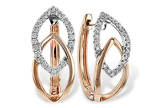 L225-89893: EARRING .25 TW (ROSE & WG)