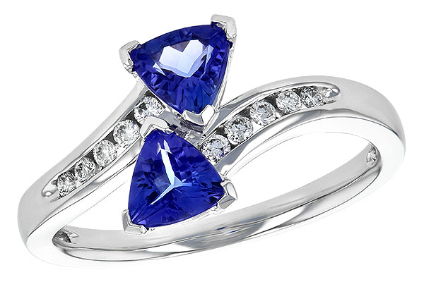 L226-73539: LDS RG .77 TW TANZANITE .90 TGW