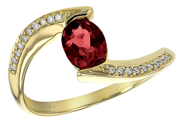 L226-74411: LDS RG .75 GARNET .82 TGW