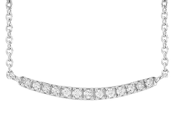 L226-78948: NECKLACE .10 TW (13 STONES)