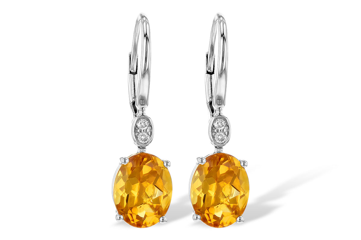 L226-81639: EARR 3.20 TW CITRINE 3.25 TGW (9x7MM CIT)