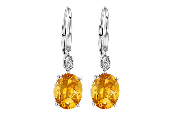 L226-81639: EARR 3.20 TW CITRINE 3.25 TGW (9x7MM CIT)