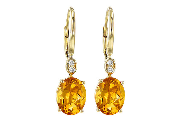 L226-81639: EARR 3.20 TW CITRINE 3.25 TGW (9x7MM CIT)