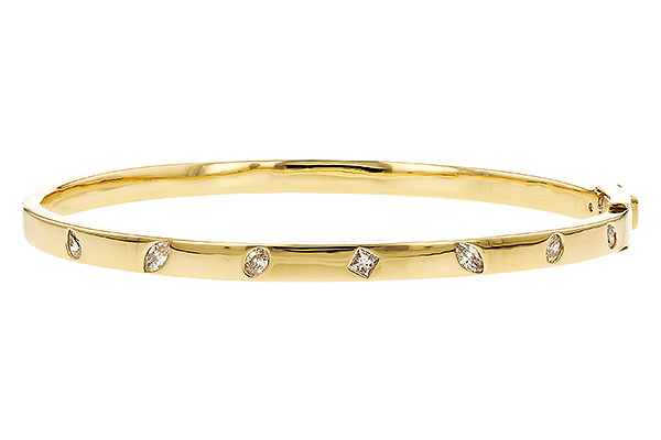 L310-43493: BANGLE .35 TW FANCY CUT DIAMONDS