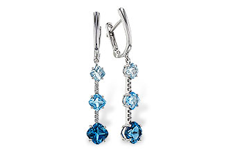 L311-28975: EARRINGS 2.41 TW BLUE TOPAZ 2.45 TGW