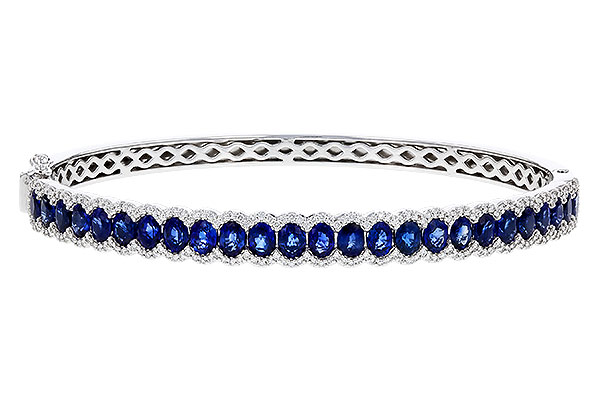 L311-35284: BANGLE 5.09 TW SAPPHIRE 5.65 TGW
