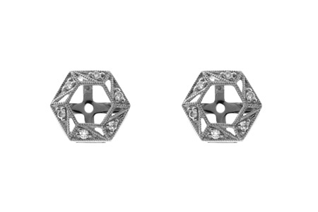 M036-81648: EARRING JACKETS .08 TW (FOR 0.50-1.00 CT TW STUDS)